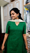 Maragatham A-line kurti with dupatta