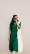 Maragatham A-line kurti with dupatta