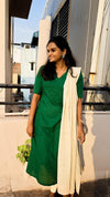 Maragatham A-line kurti with dupatta
